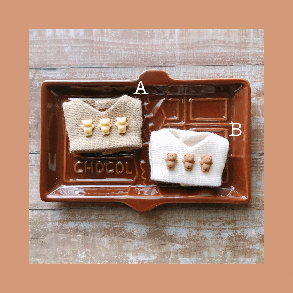 トリプルベアベスト【10cmぬいsize/送料別】