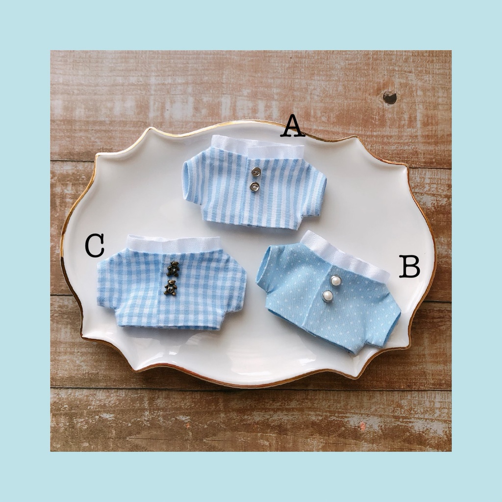 フリル襟シャツ【10cmぬいsize/送料別】