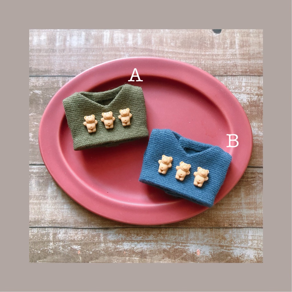 トリプルベアベスト【10cmぬいsize/送料別】