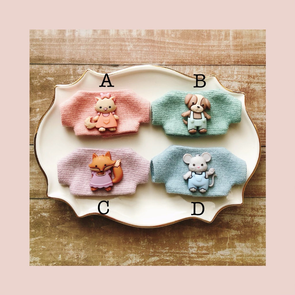 キッズアニマルカットソー【10cmぬいsize/送料別】