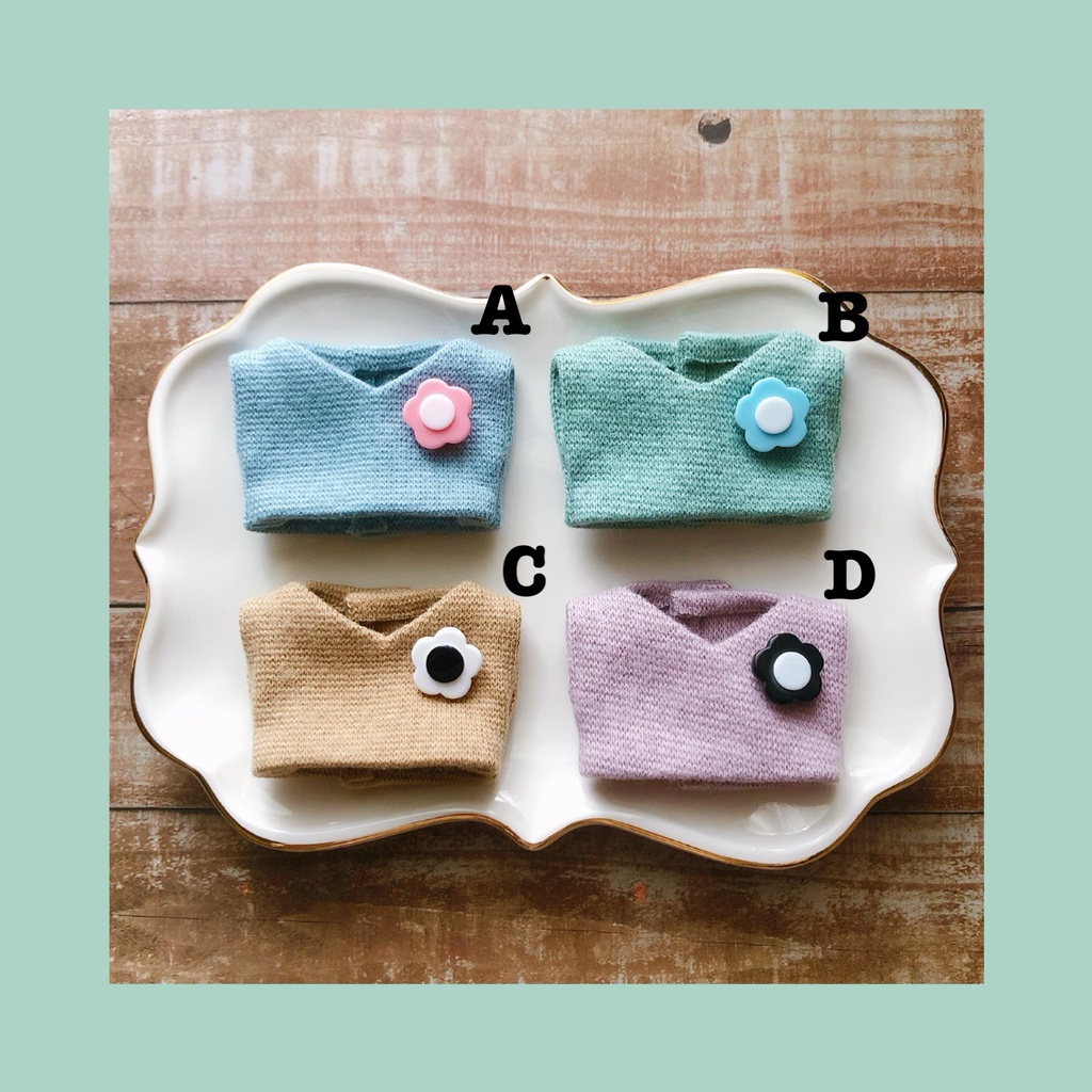 レトロフラワーベスト【10cmぬいsize/送料別】