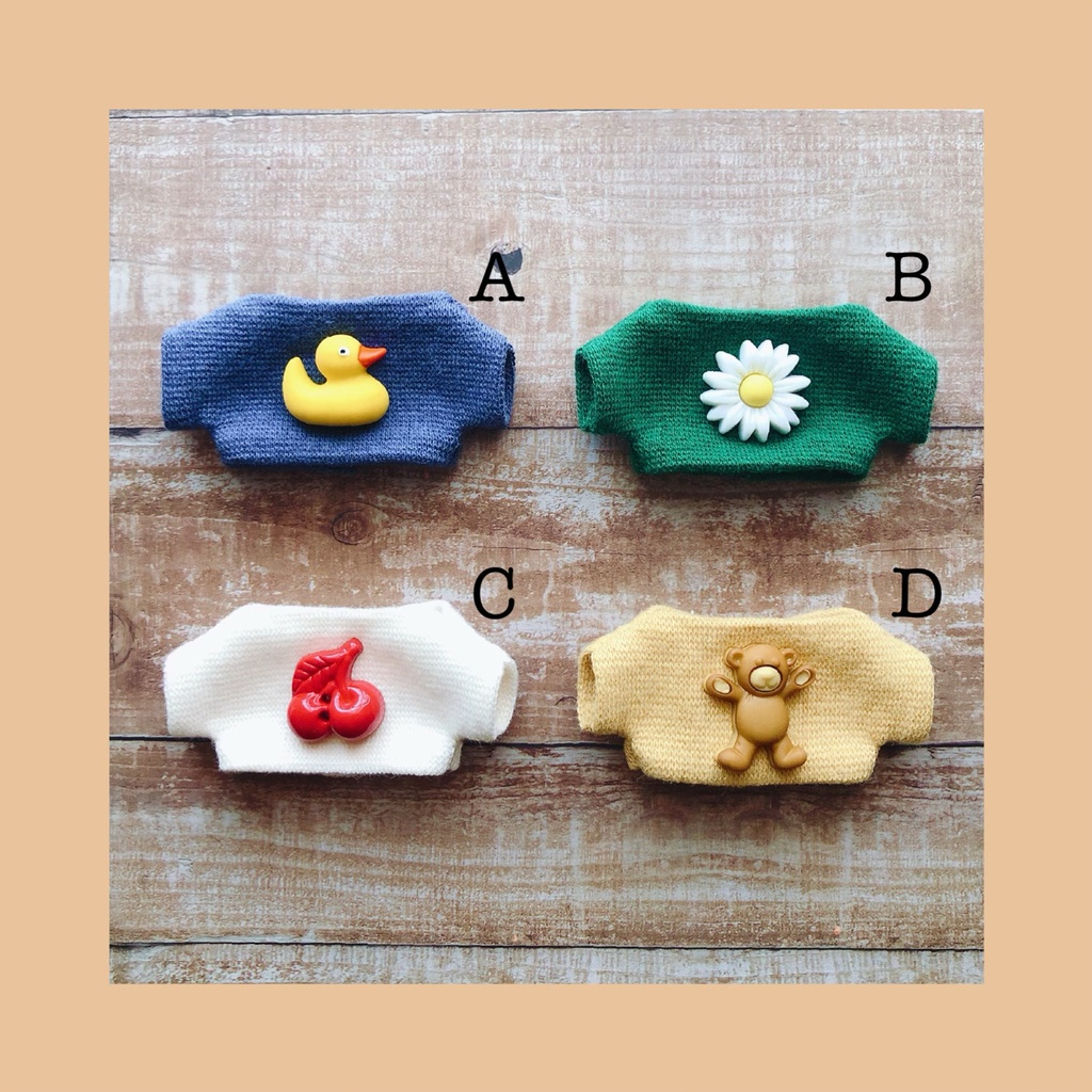 モチーフカットソー【10cmぬいsize/送料別】