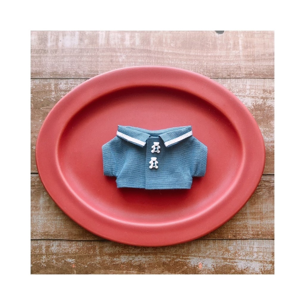 しろくまボタンシャツ🐻‍❄️【10cmぬいsize/送料別】