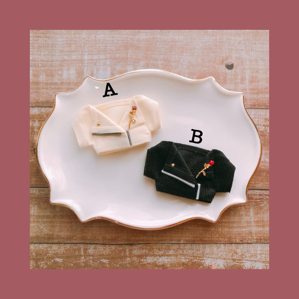 フラワーコーデュロイジャケット🥀【10cmぬいsize/送料別】