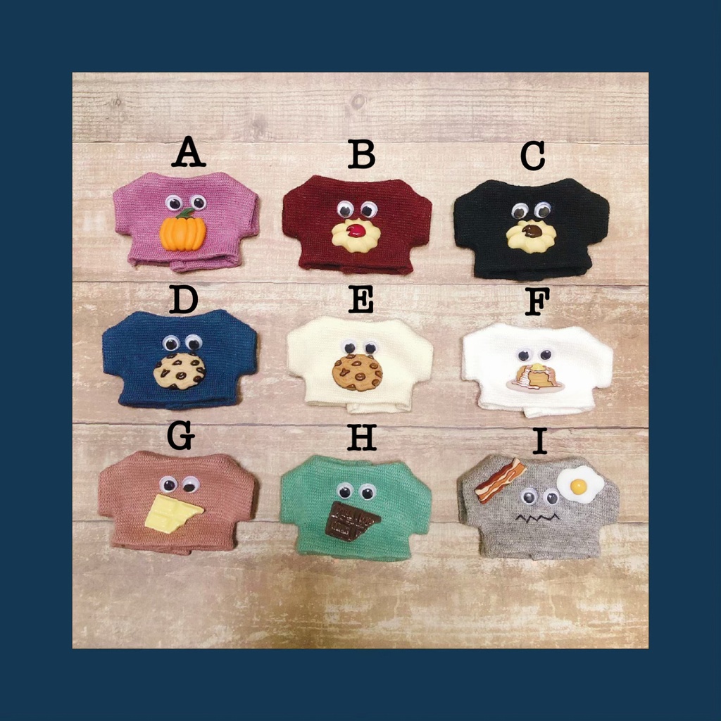 FOODオバケちゃんカットソー【10cmぬいsize/送料別】