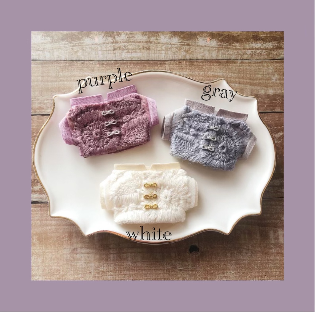 レースチャイナシャツ【10cmぬいsize/送料別】