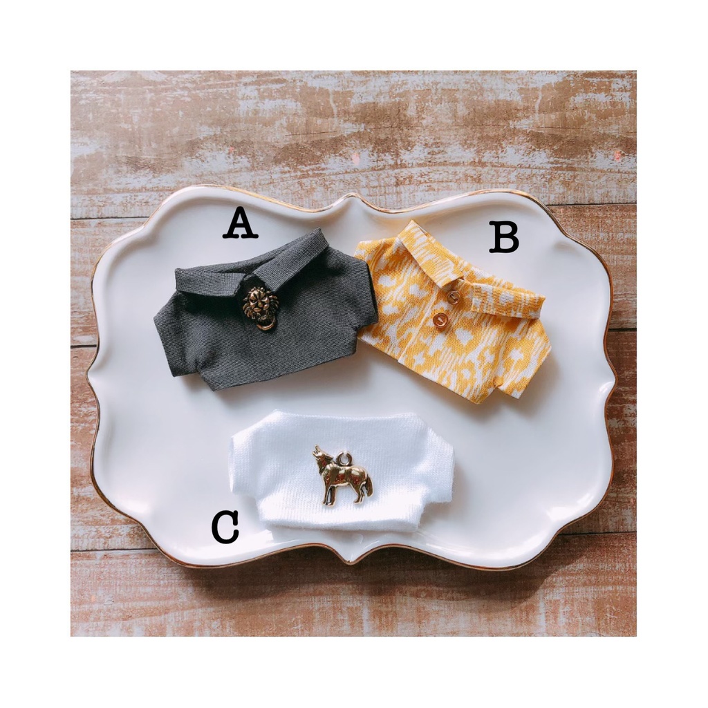アニマルなお洋服3種類🦁🐺🐆【10cmぬいsize/送料別】