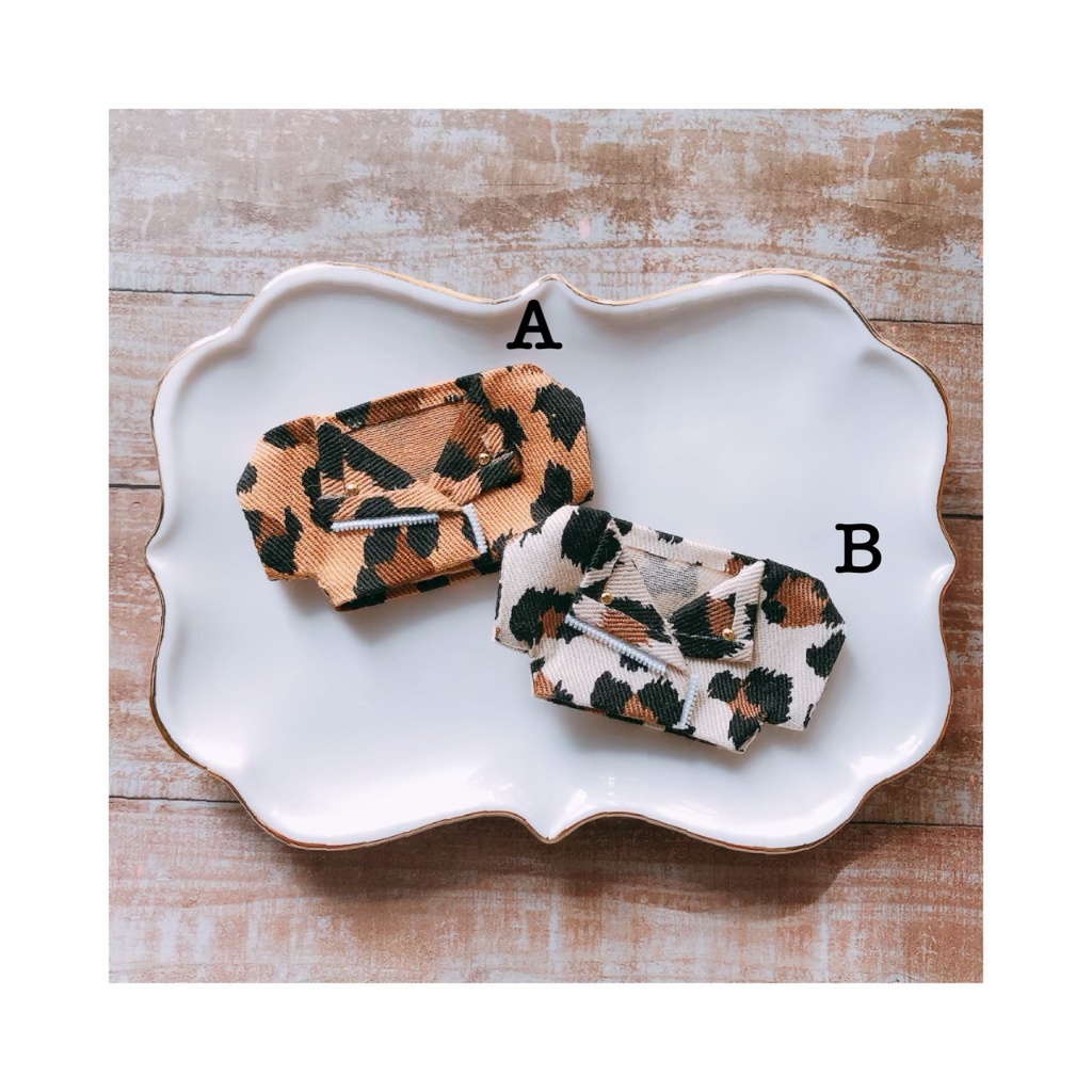 レオパード柄ジャケット【10cmぬいsize/送料別】