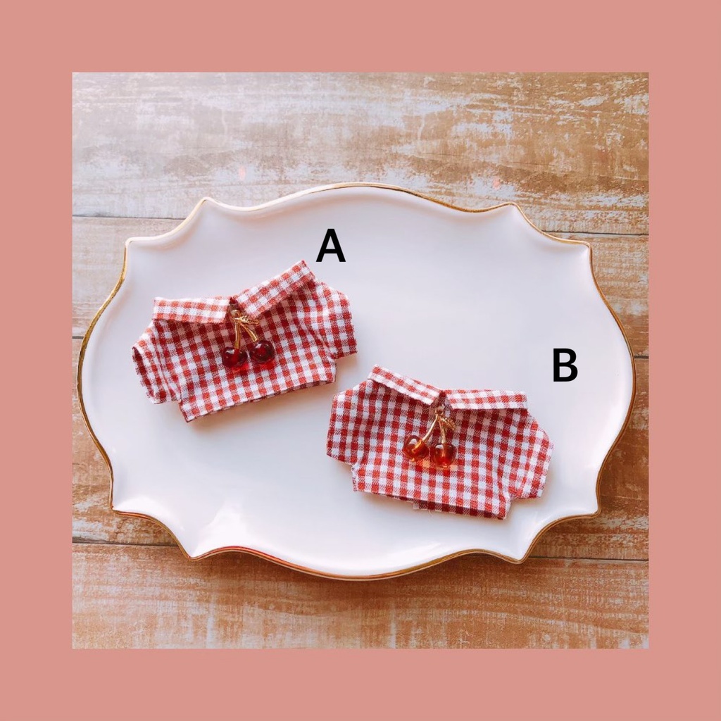 さくらんぼシャツ🍒【10cmぬいsize/送料別】