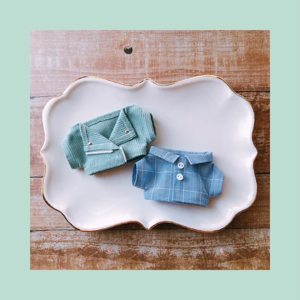 mint×blueセット🧸【10cmぬいsize/送料別】