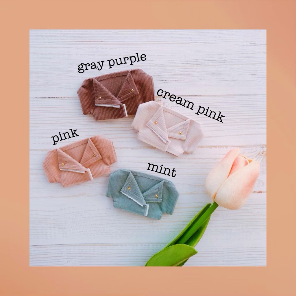春色コーデュロイジャケット🌸【10cmぬいsize/送料別】