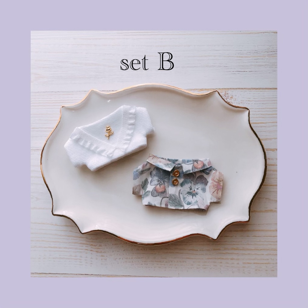 Flower set B【10cmぬいsize/送料別】