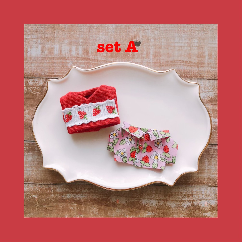 strawberry set A【10cmぬいsize/送料別】