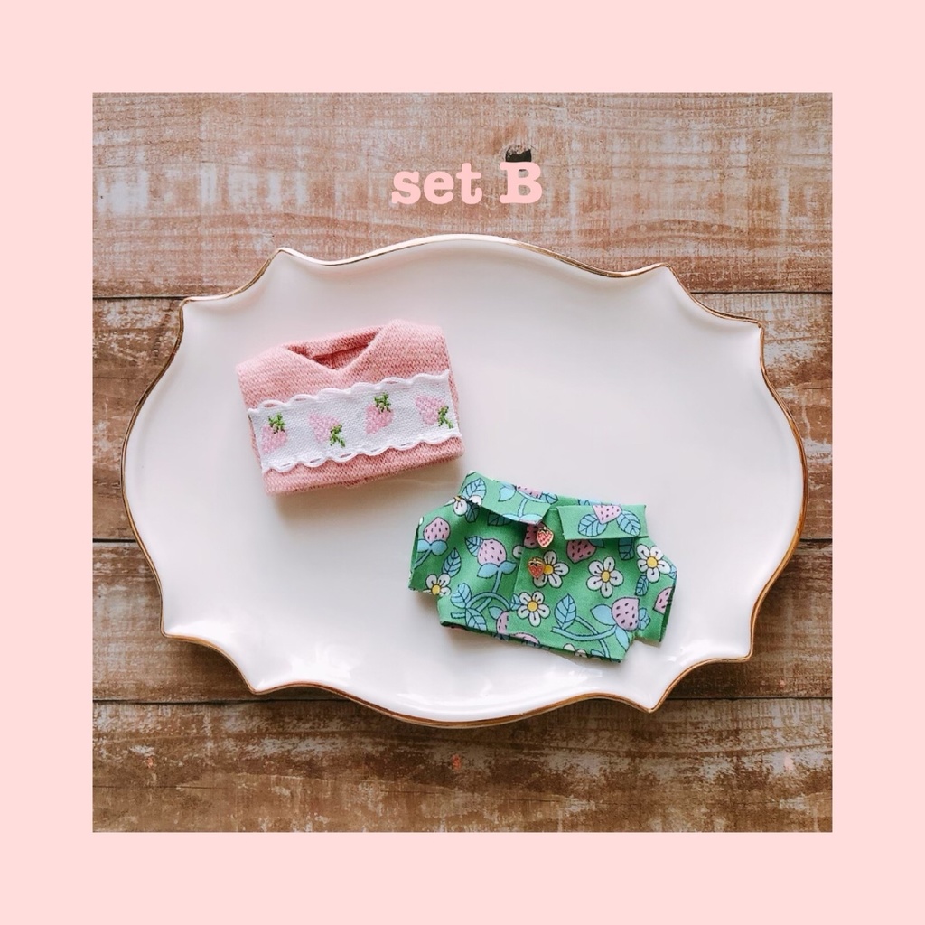 strawberry set B【10cmぬいsize/送料別】
