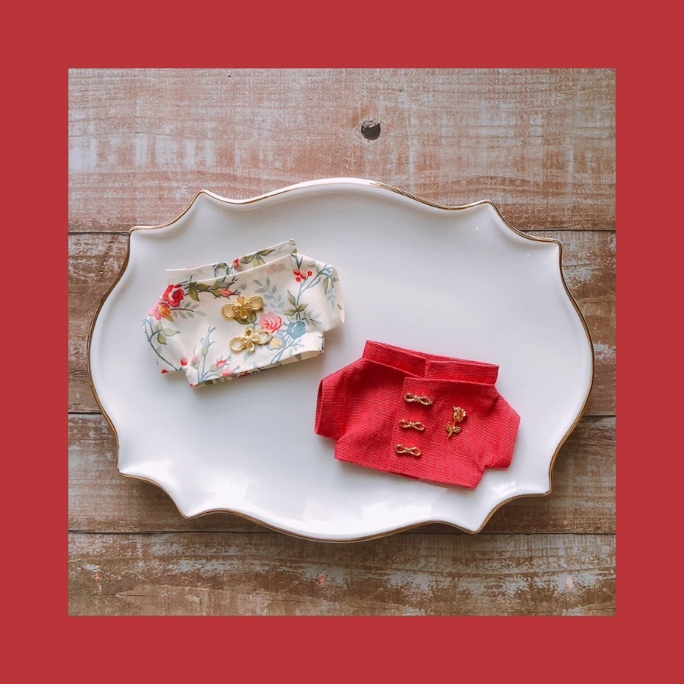 レッド系チャイナset🌷【10cmぬいsize/送料別】