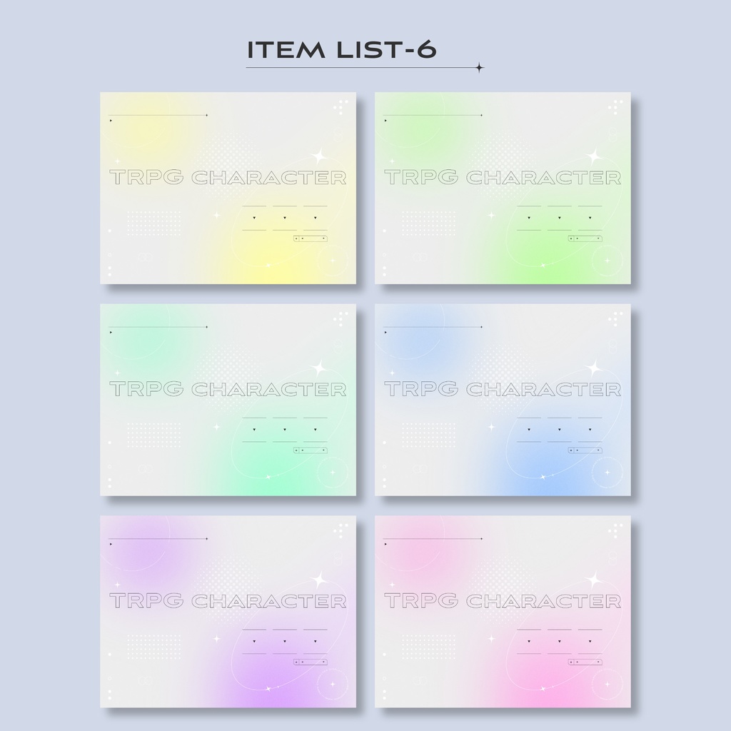 【無償/有償】TRPG立ち絵ディスプレイ素材