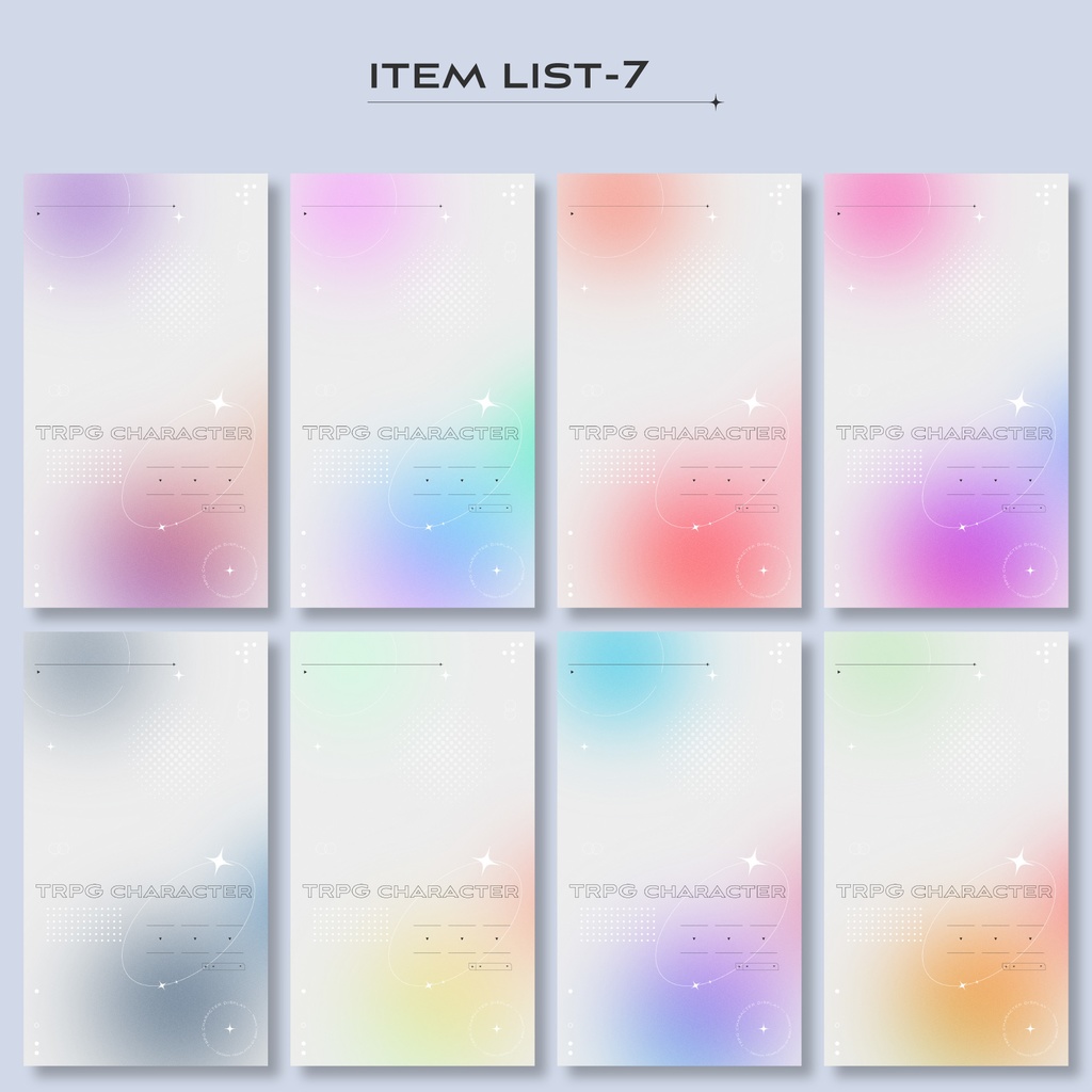 【無償/有償】TRPG立ち絵ディスプレイ素材
