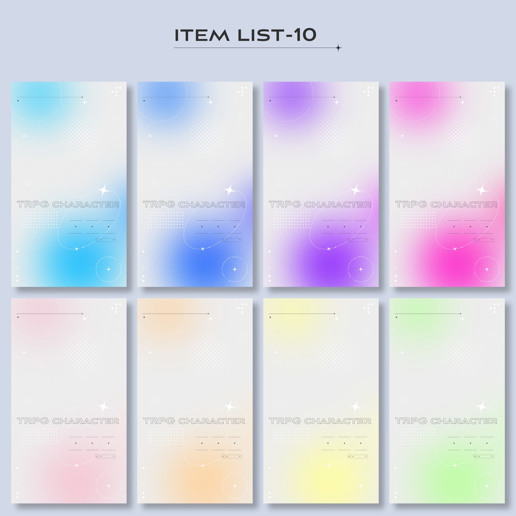 【無償/有償】TRPG立ち絵ディスプレイ素材