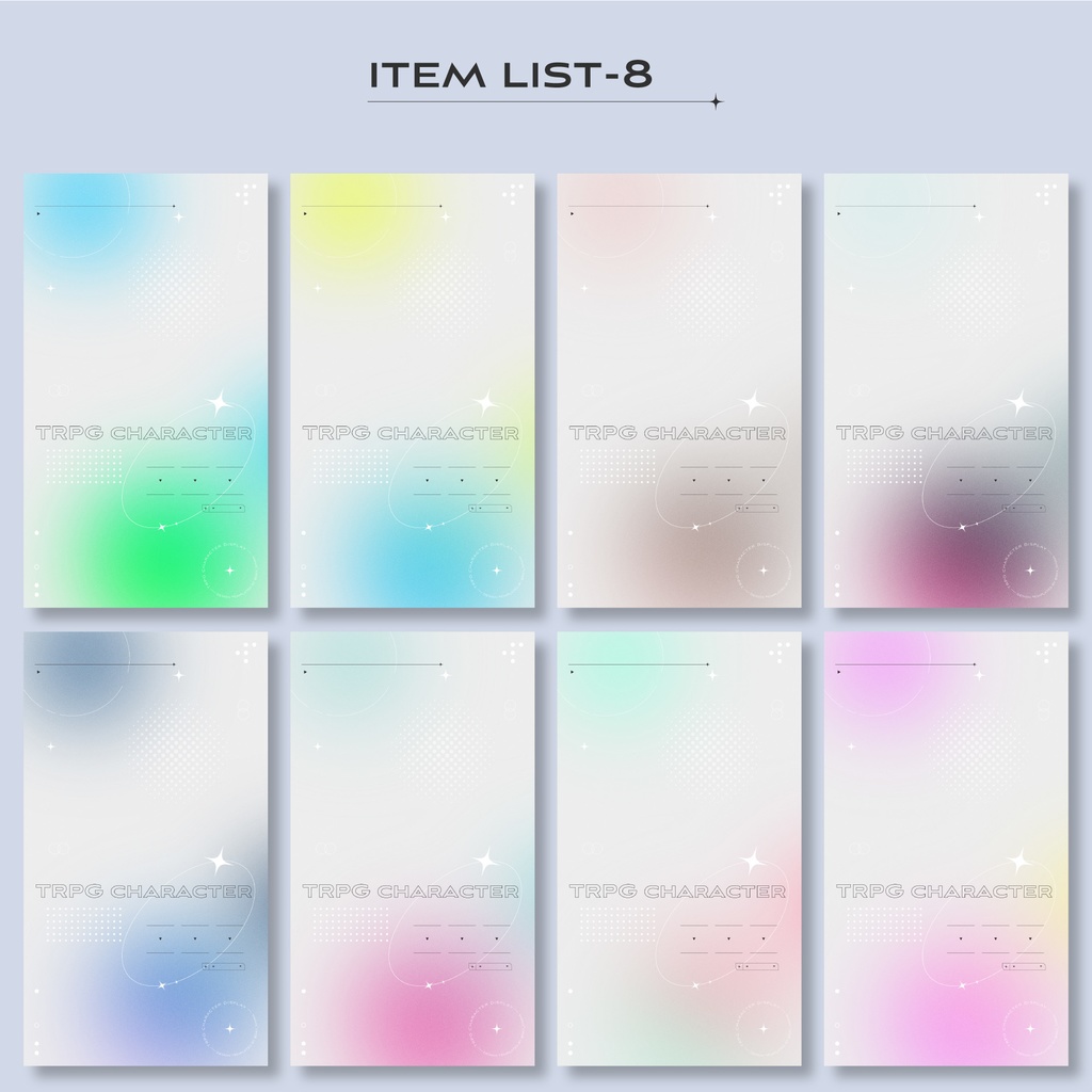 【無償/有償】TRPG立ち絵ディスプレイ素材