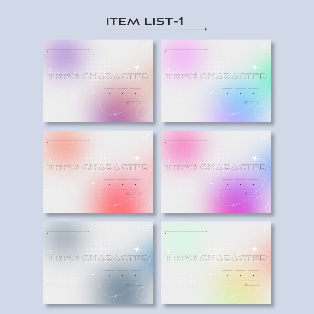 【無償/有償】TRPG立ち絵ディスプレイ素材