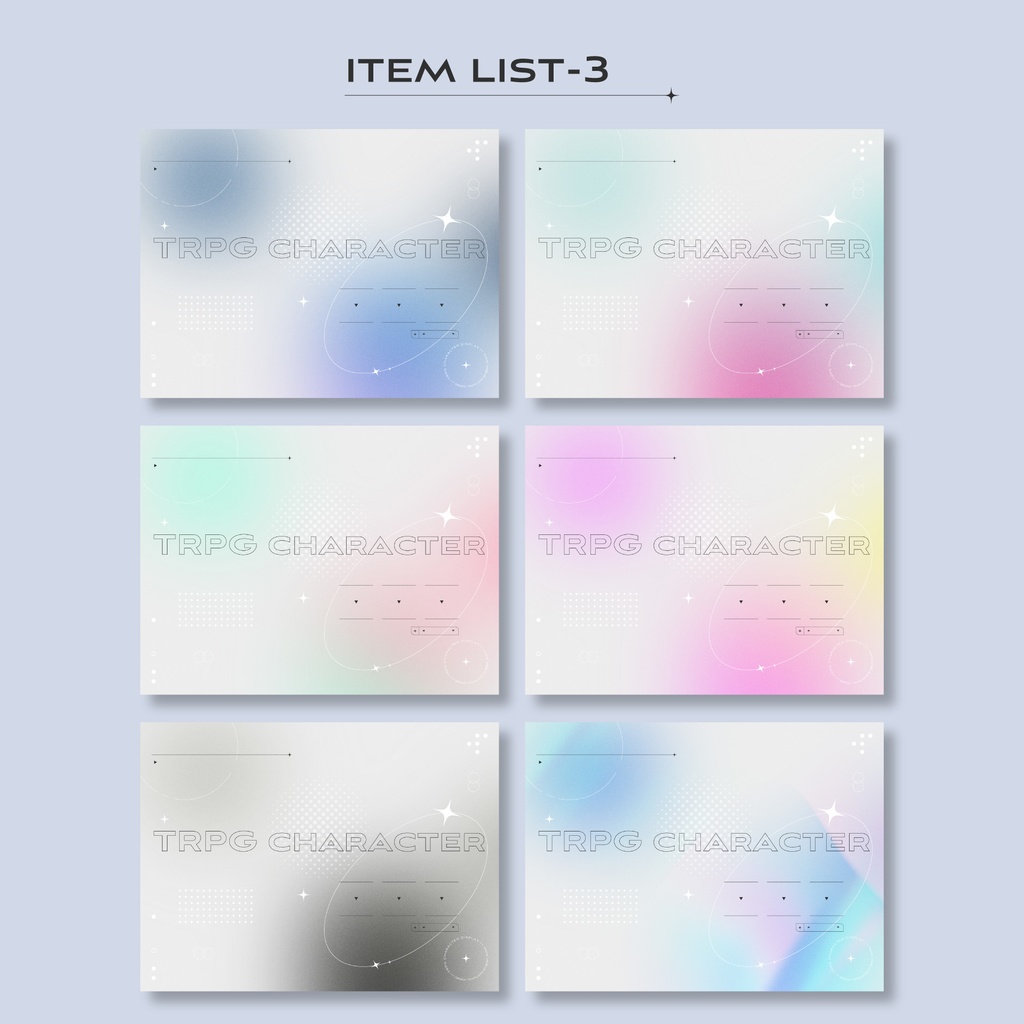 【無償/有償】TRPG立ち絵ディスプレイ素材
