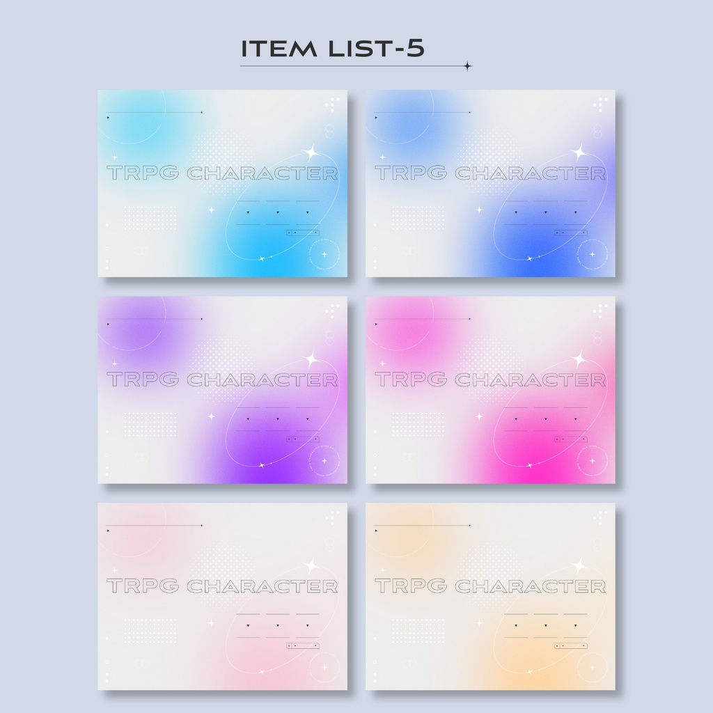 【無償/有償】TRPG立ち絵ディスプレイ素材