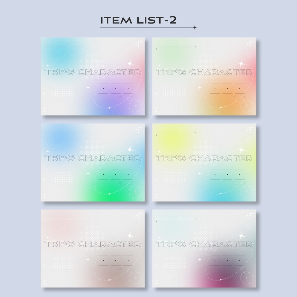 【無償/有償】TRPG立ち絵ディスプレイ素材