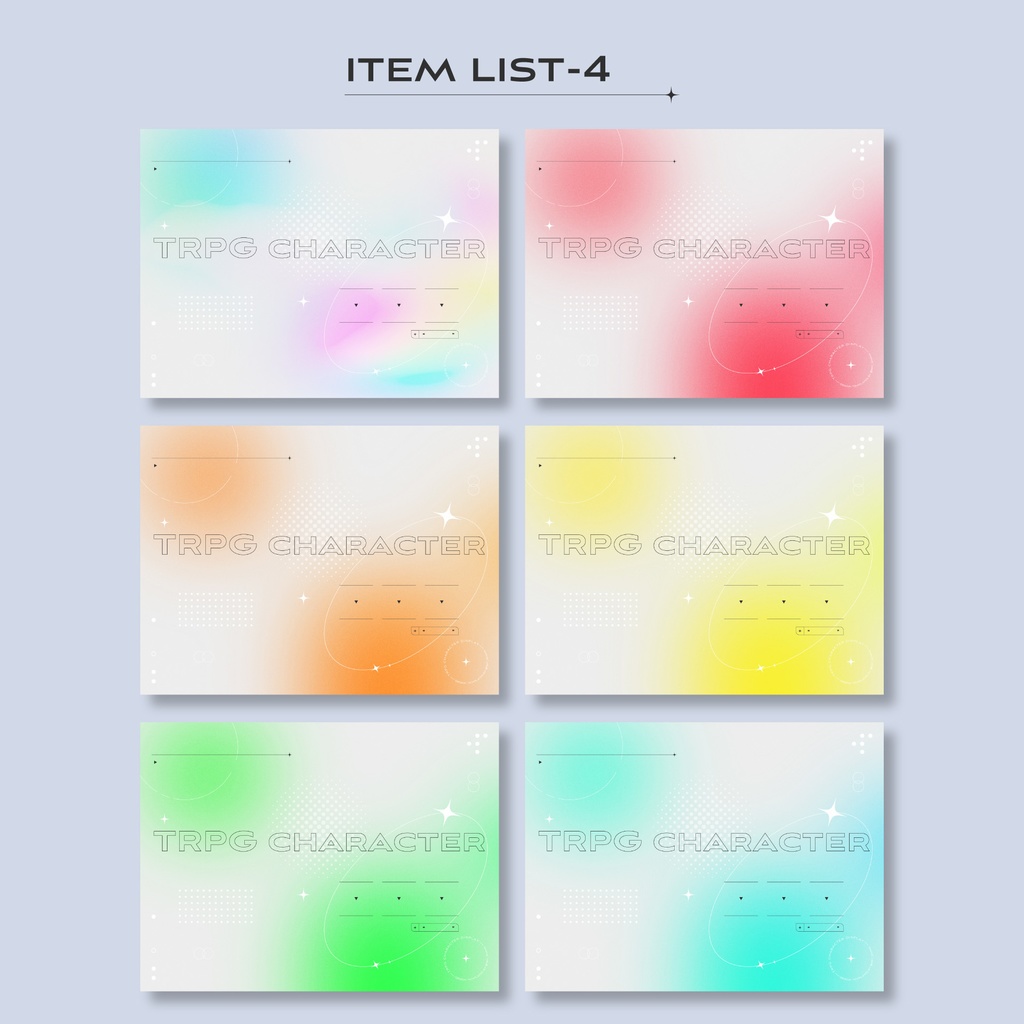 【無償/有償】TRPG立ち絵ディスプレイ素材