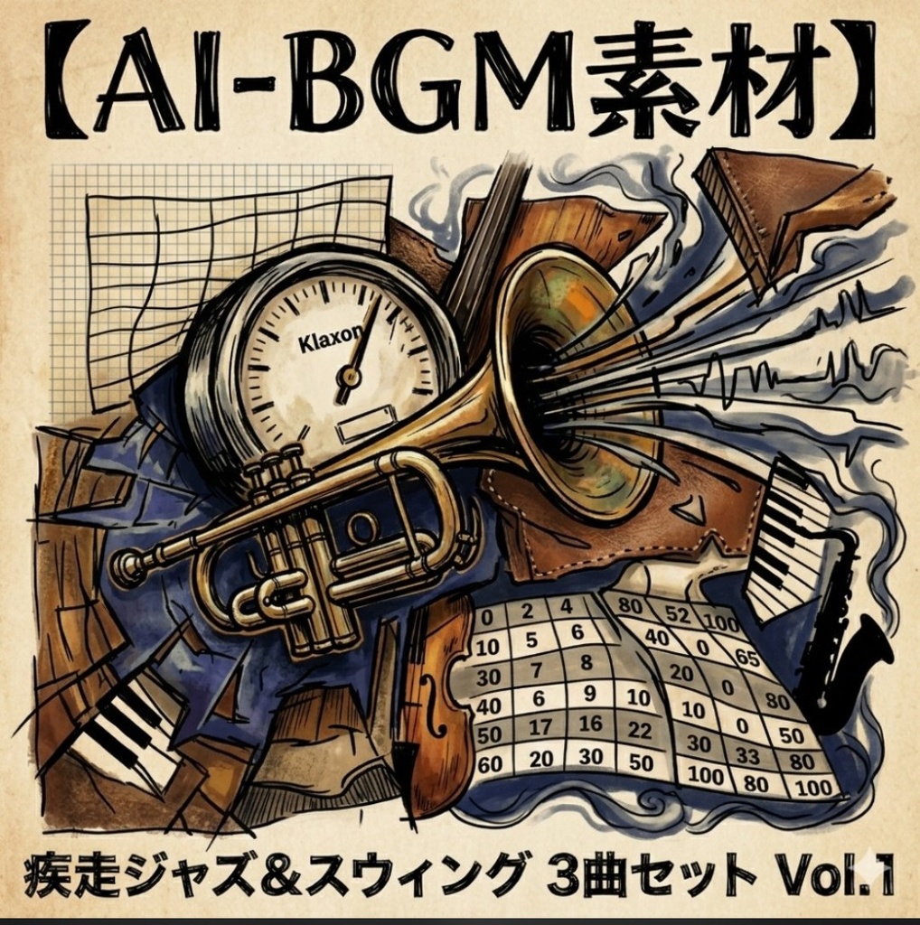 【AI-BGM素材】疾走ジャズ＆スウィング 3曲セット Vol.1