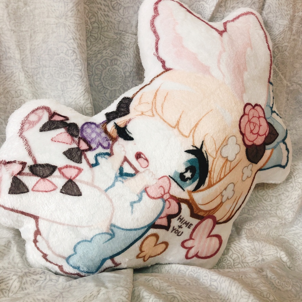 双子兎 Silky&Milky リバーシブル ふかふかクッション