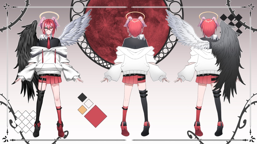 Vtuber Model + Rig + Art + BG + Loading (Animation)