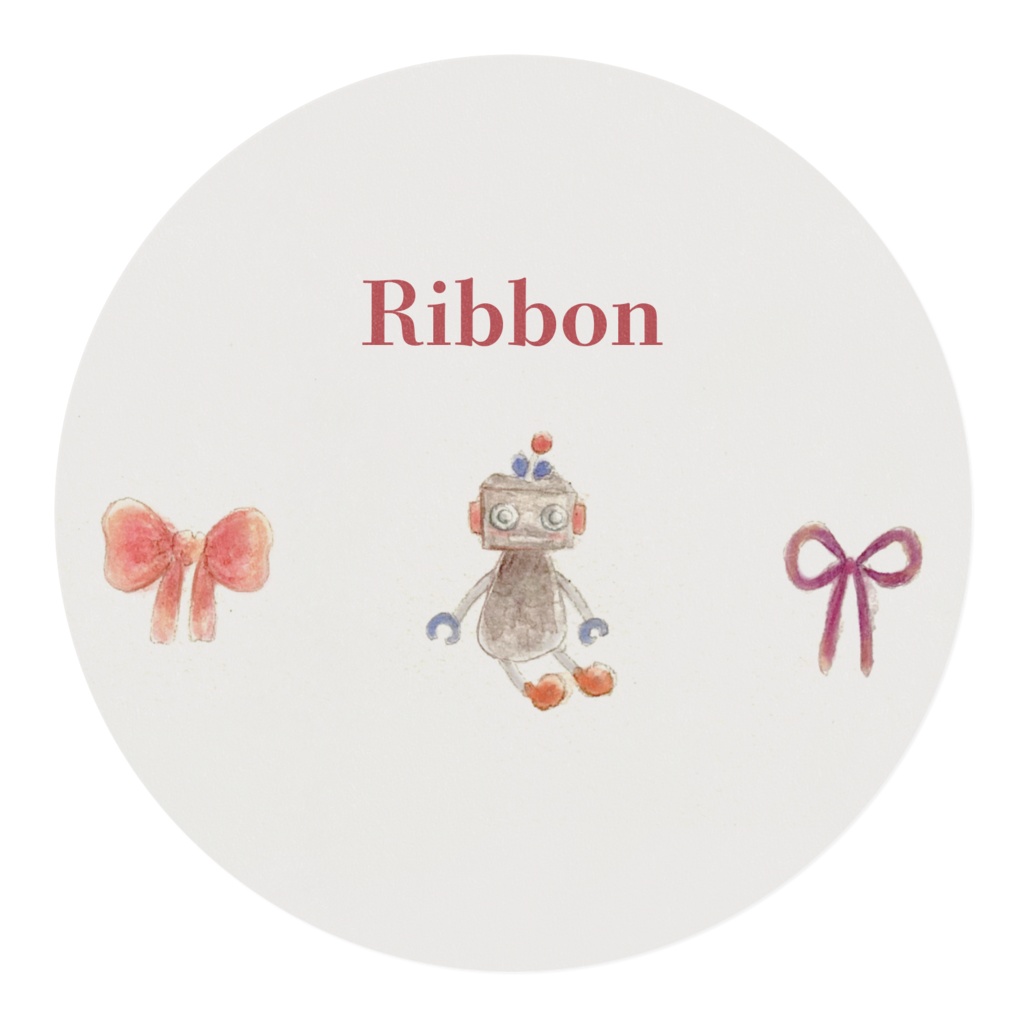 【女の子とロボット】マスキングテープ リボン