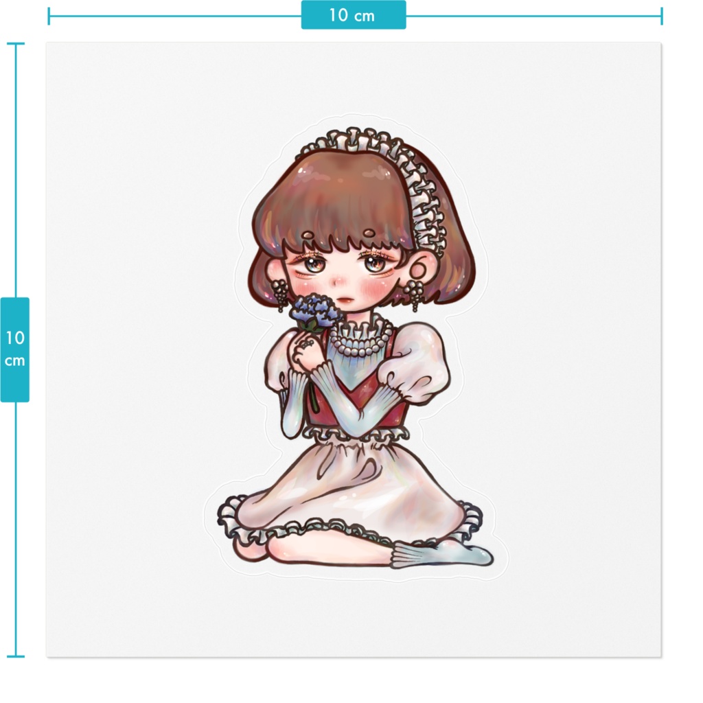 onnnanokoクリアステッカー design.1