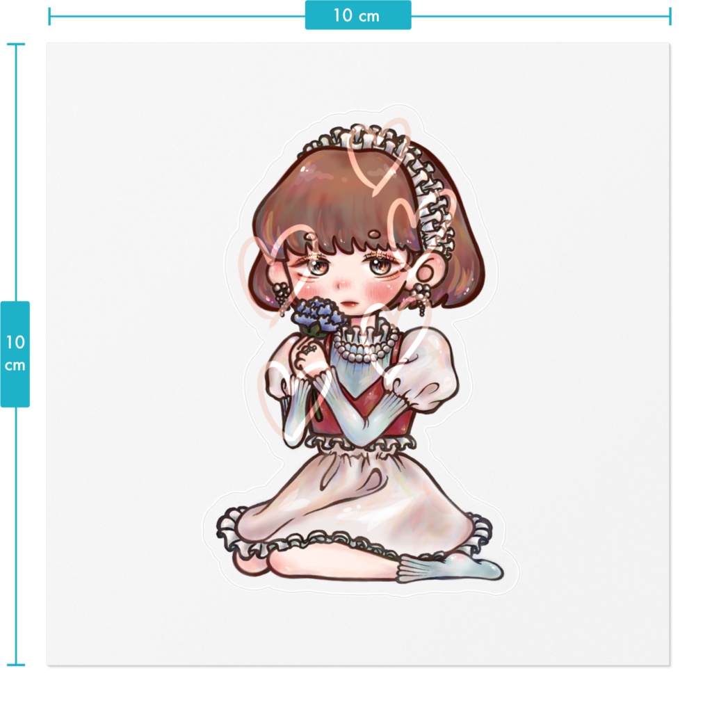 onnnanokoクリアステッカー design.2