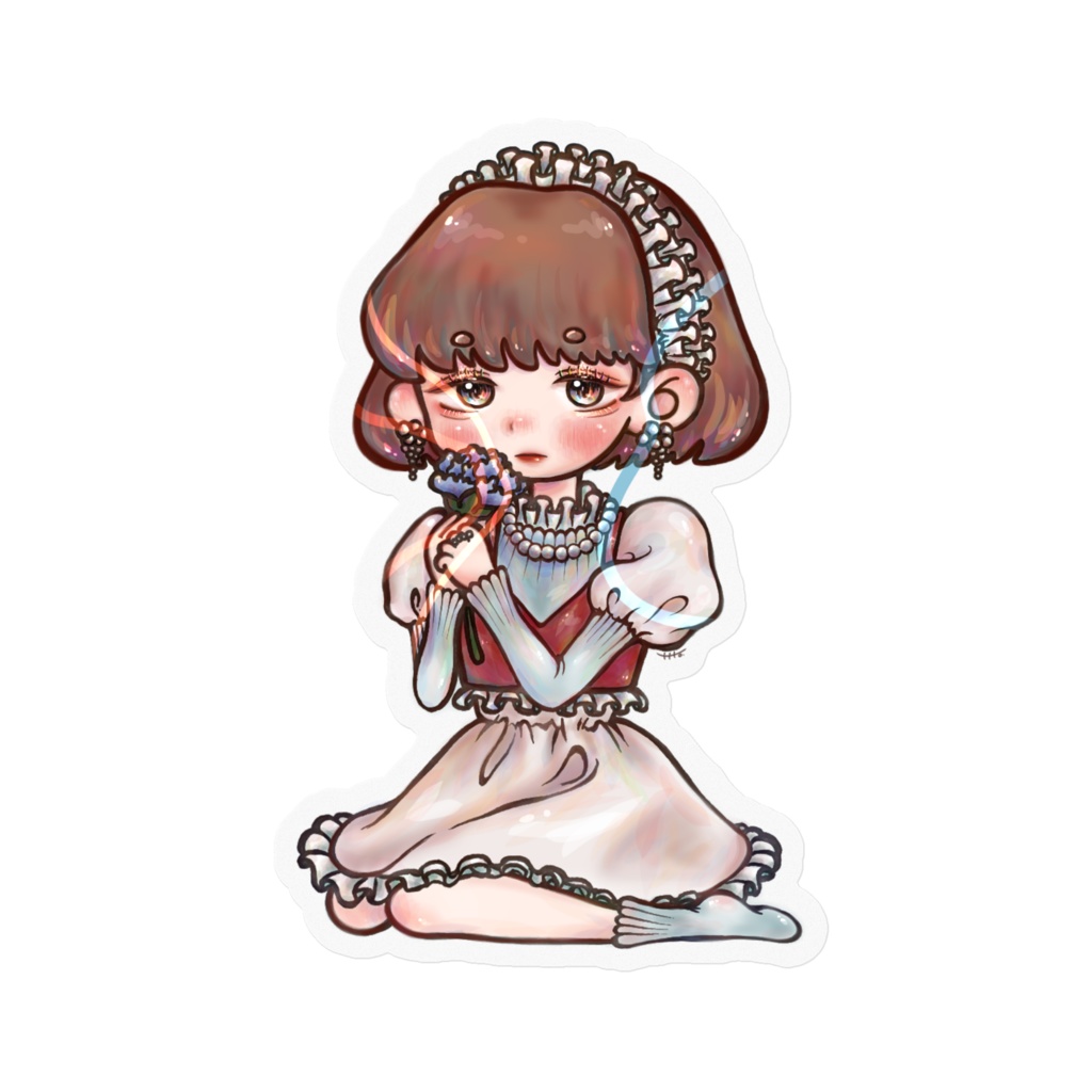 onnnanokoクリアステッカー design.3