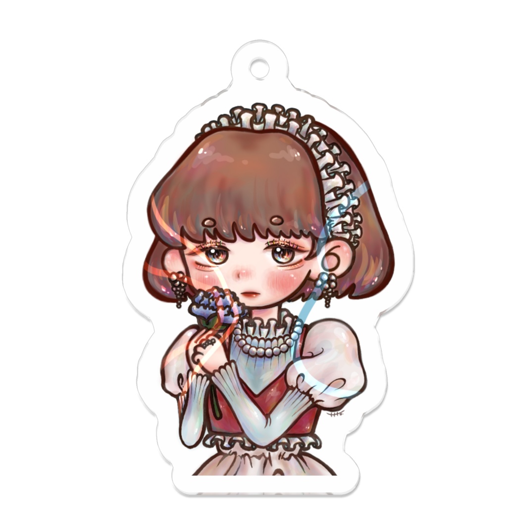 onnnanokoアクリルキーホルダー design.3