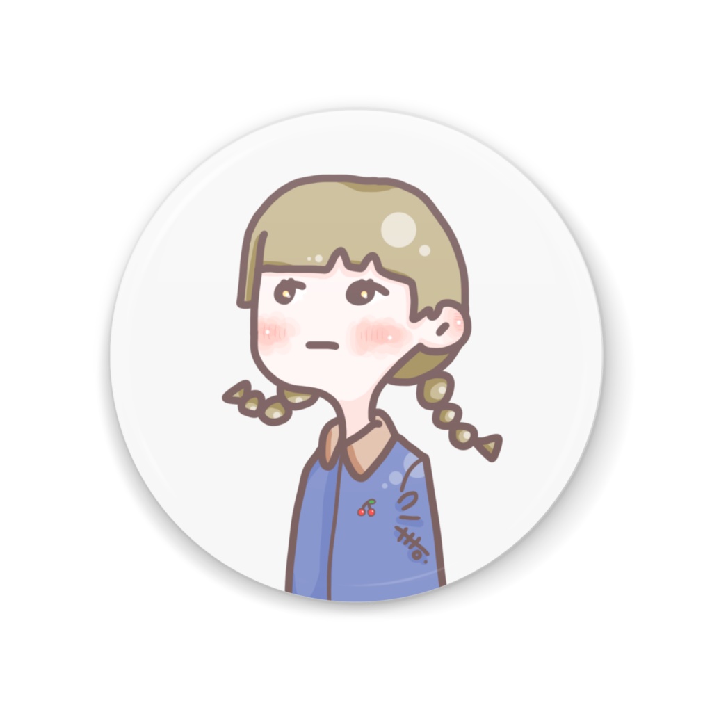 さくらんぼおさげちゃん 缶ミラー
