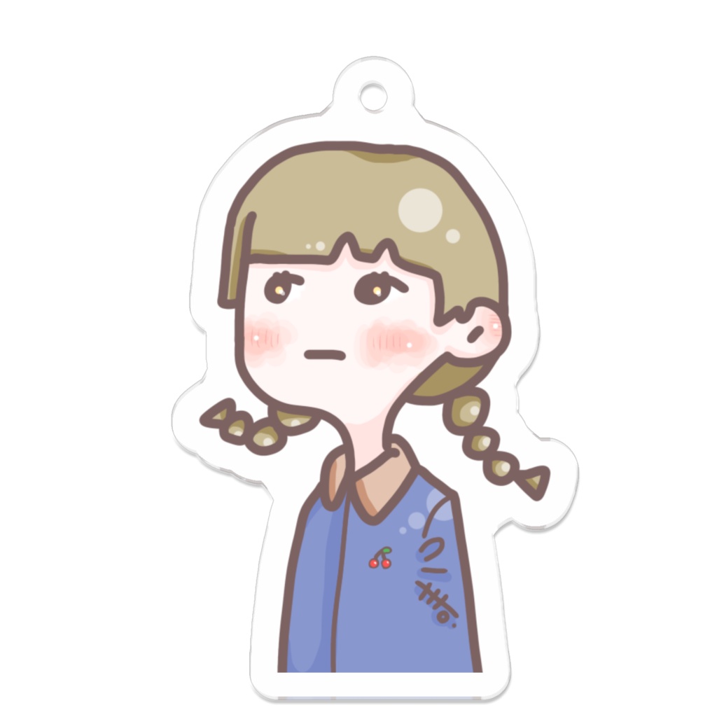 さくらんぼおさげちゃん アクリルキーホルダー