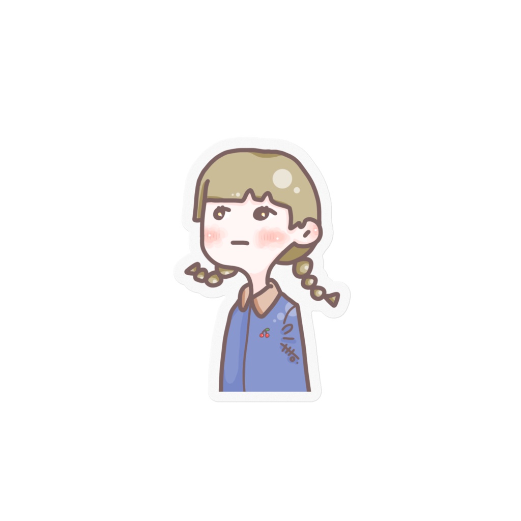 さくらんぼおさげちゃん ステッカー