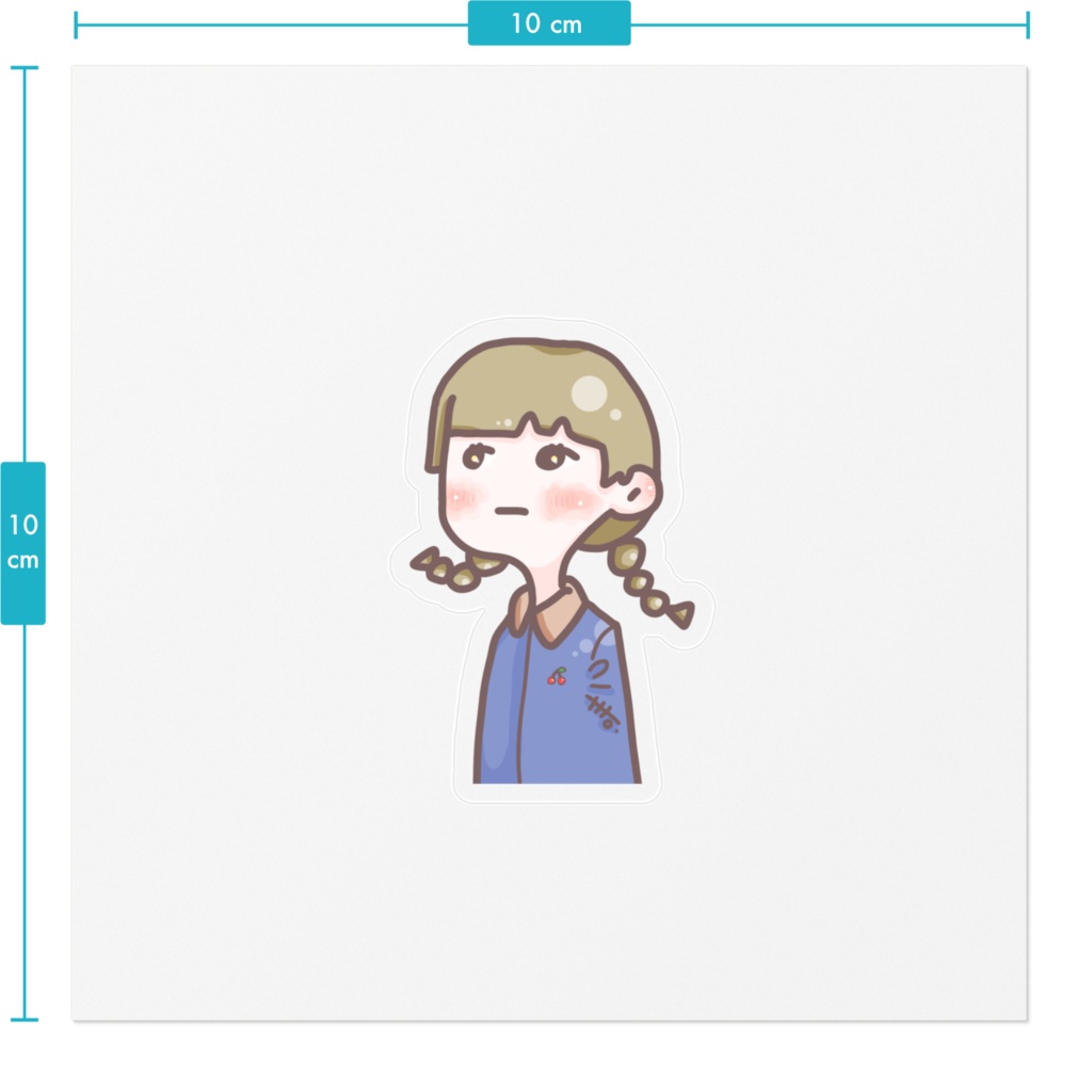 さくらんぼおさげちゃん ステッカー