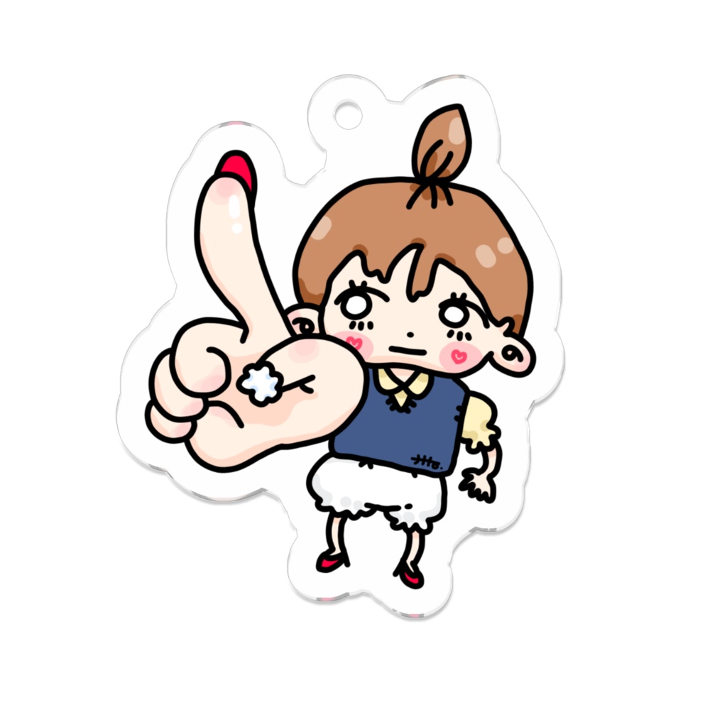 びしっ‼️ アクリルキーホルダー