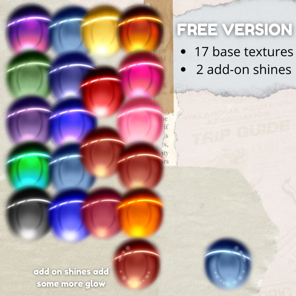 【無料有 / FREE】Soft Eyes Vroid Texture