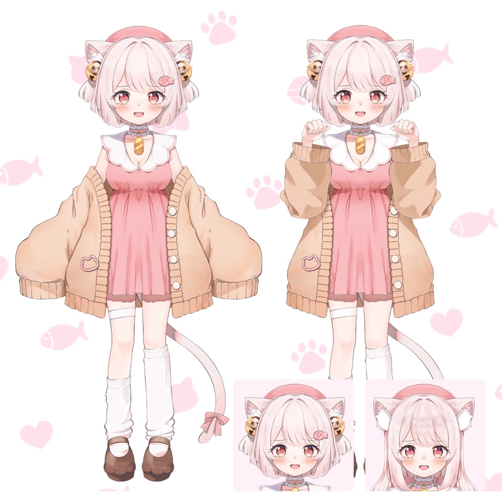 【限定1点】Vtuberモデル猫の女の子【live2dモデル】