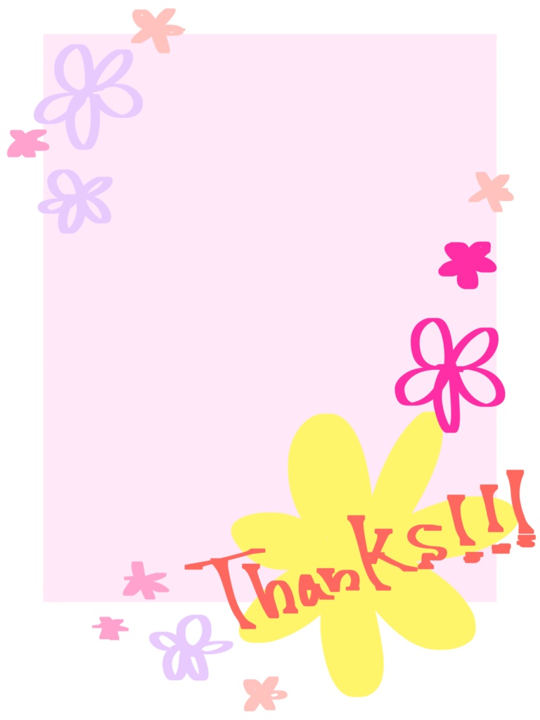 チェキ風素材★thanks!