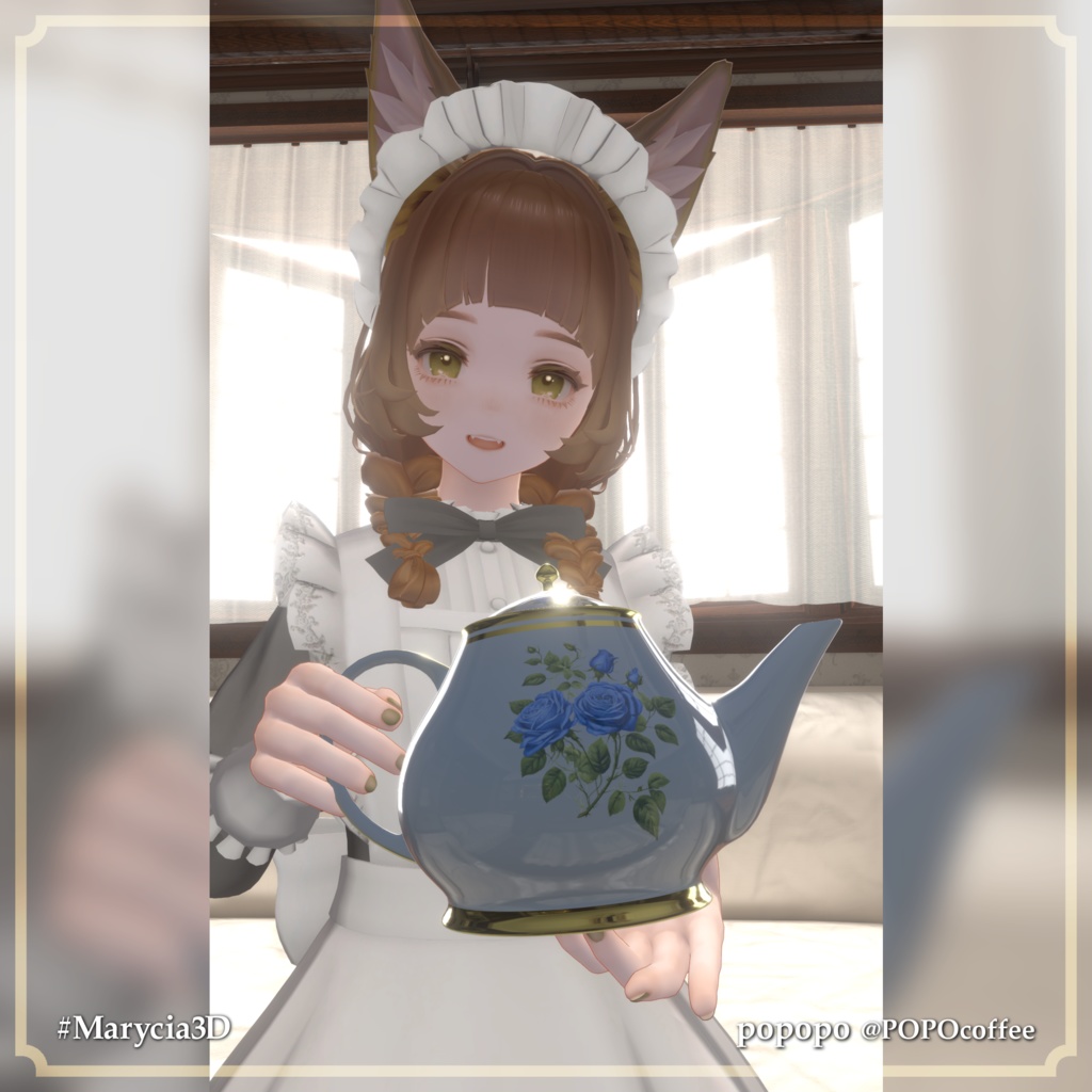 まんまるぱっつんおさげヘア-Round Bangs&Braids Hair【Marycia/山羊のメア対応】