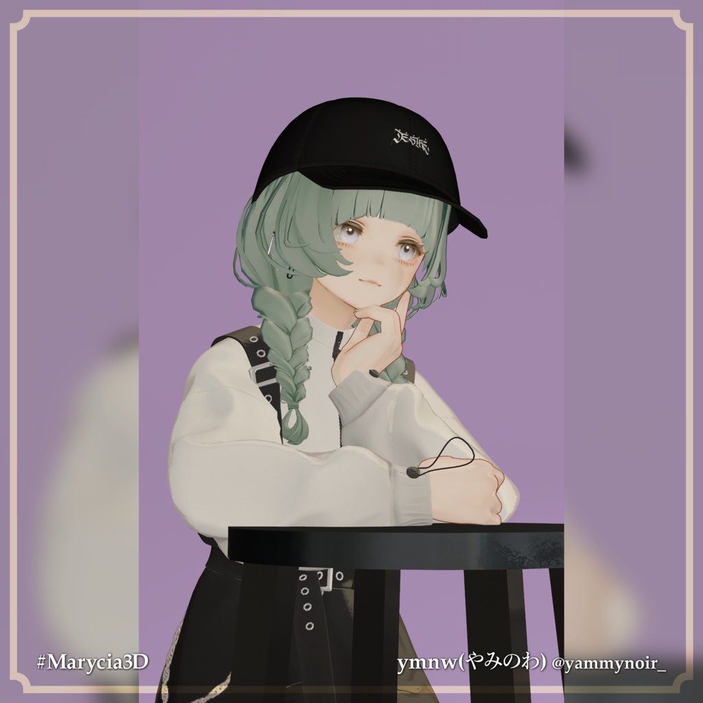 まんまるぱっつんおさげヘア-Round Bangs&Braids Hair【Marycia/山羊のメア対応】