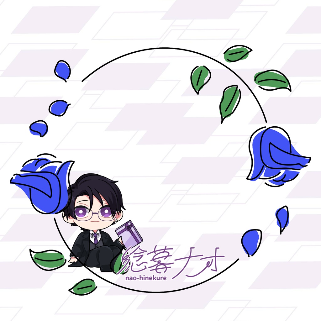 バラのアイコンリング素材