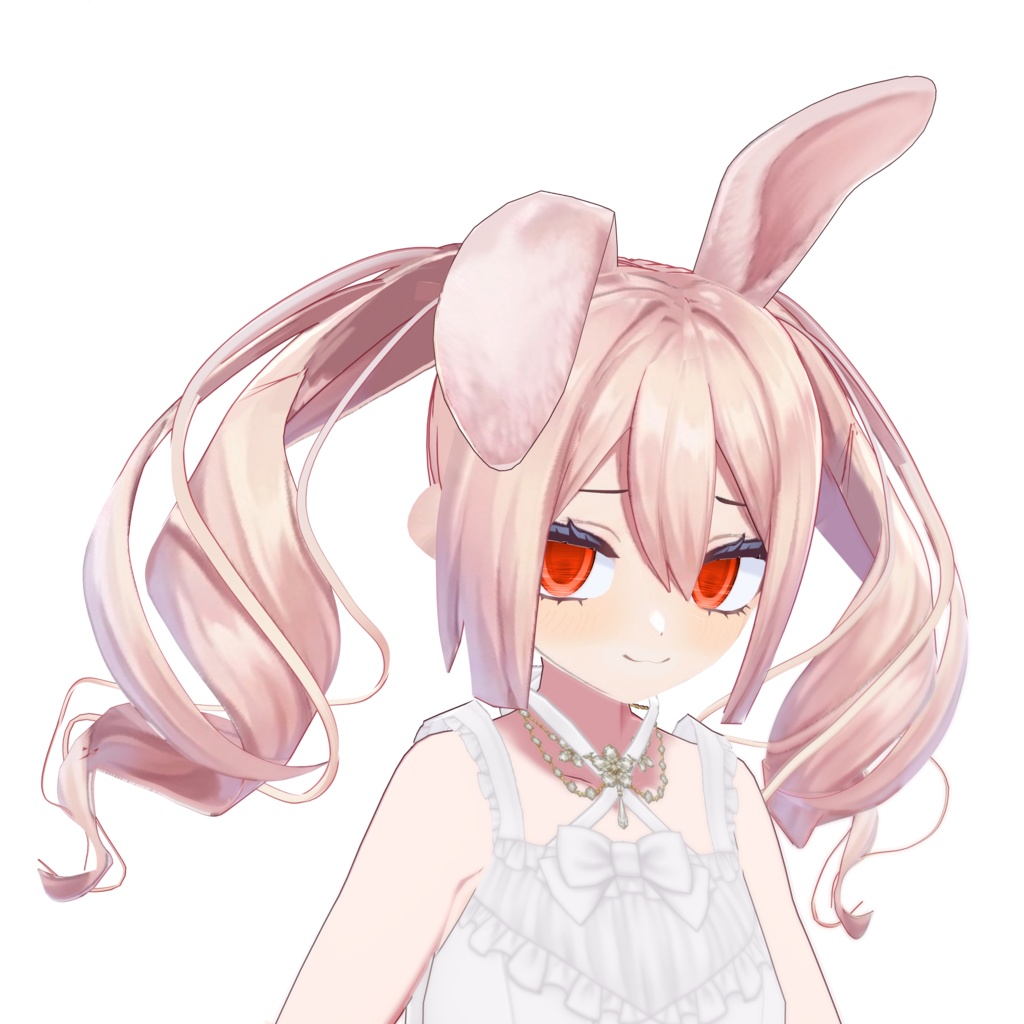 【VRoid】ウサ耳&縦巻きドリルツイン/Rabbit Ear&Drill Twin-tails【ヘアプリセット】