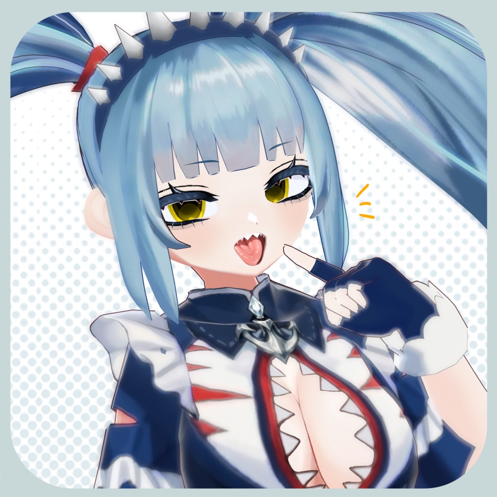 【Vroid】ぷるつや口内テクスチャ【4/6まで100円セール】Glossy Mouth Texture