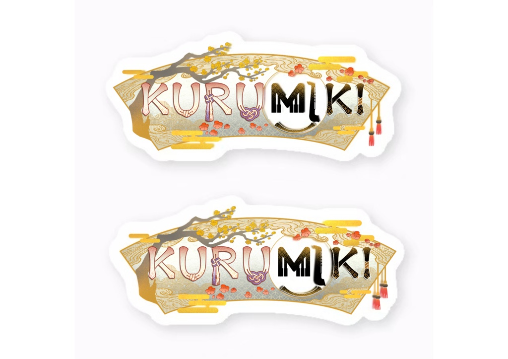 KURUMIKIロゴステッカー（クリア）